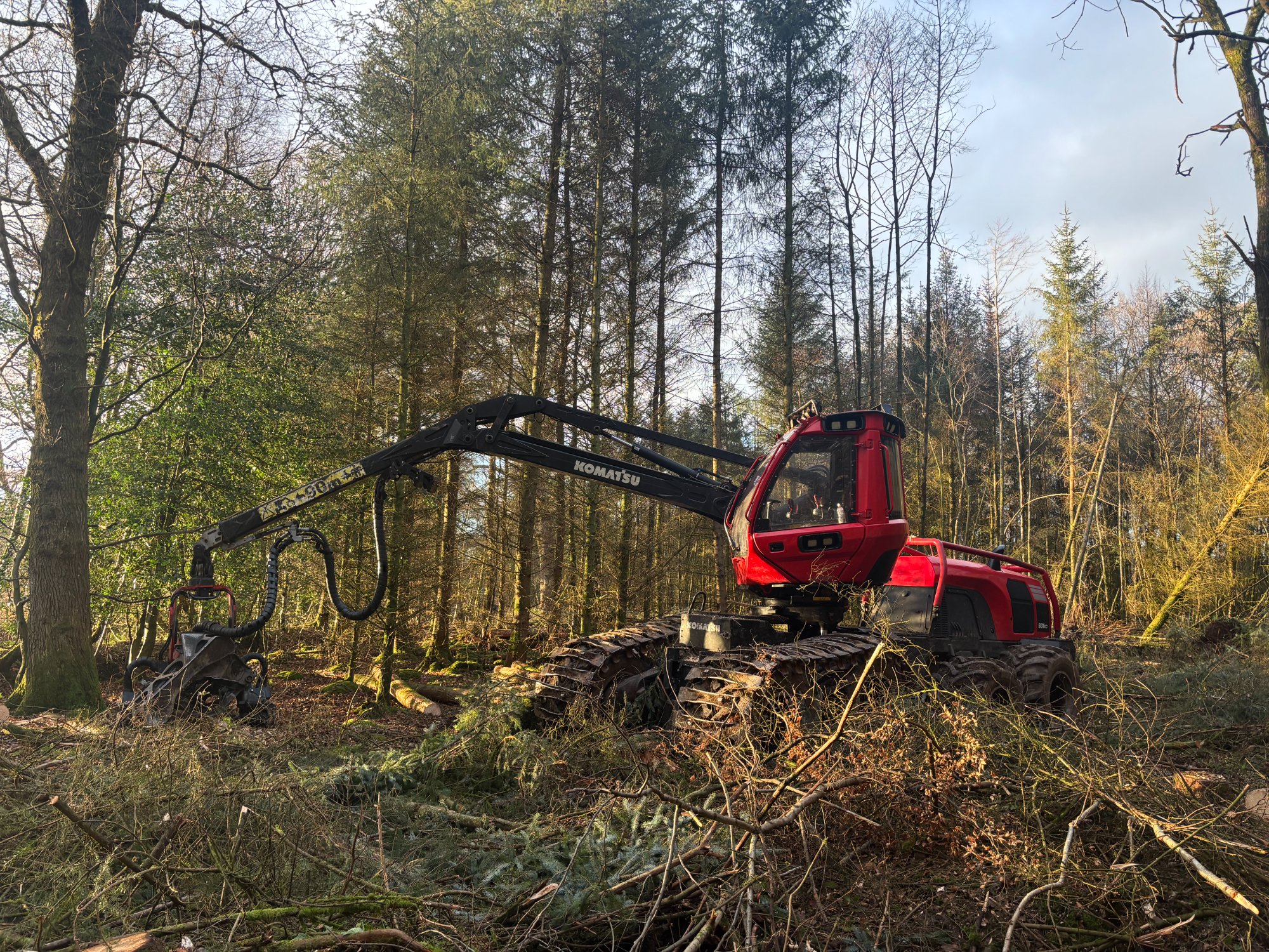 Komatsu harvester, The Home Counties & South East